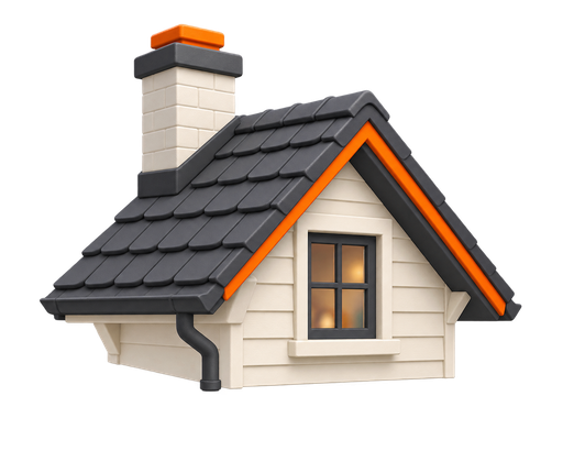 Roofing and exterior work illustration