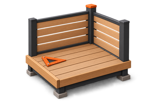Fencing and decking illustration