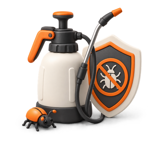 Pest control service illustration