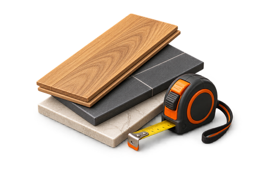Flooring contractor illustration