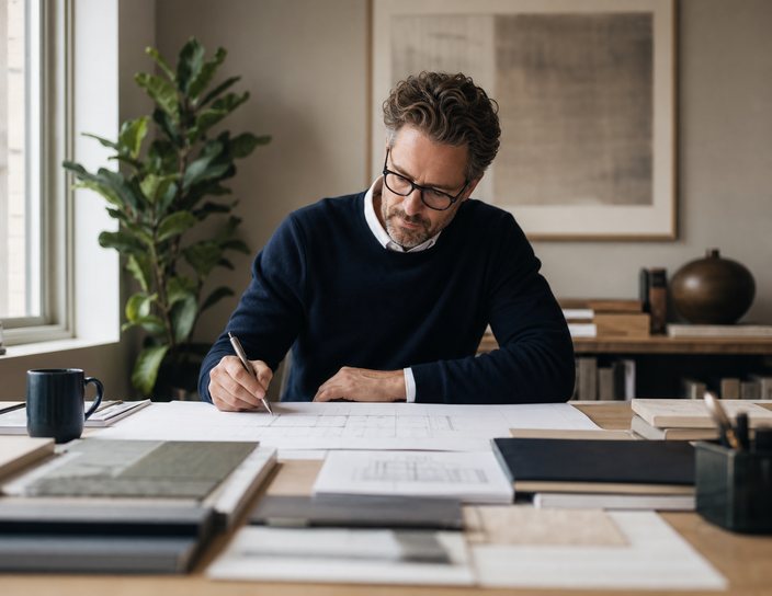 Contractor planning local flooring service pages